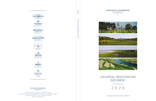 Thumbnail maison pommery & associes Universal Registration Document 2020