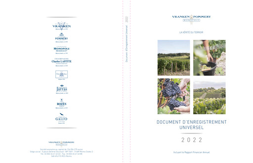 Thumbnail maison pommery & associes Universal Registration Document 2022