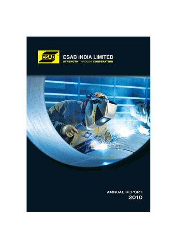 Thumbnail ESAB India Annual Report 2010