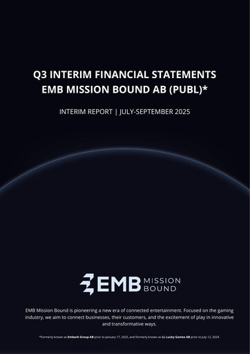 Thumbnail EMB Mission Bound AB (publ) Quarterly Report 2025-q3