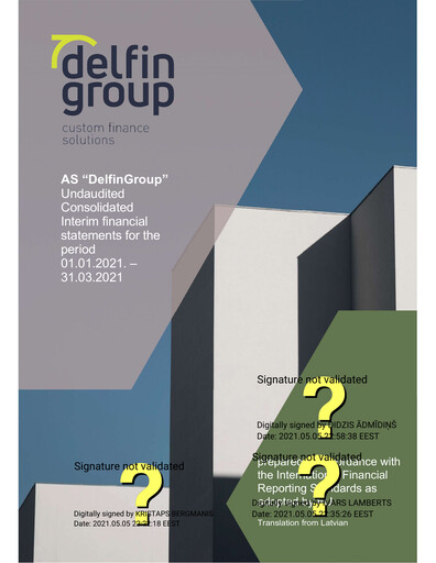 Vorschaubild DelfinGroup AS Quartalsbericht 2021-q1