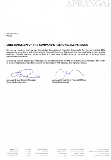 Thumbnail APB Apranga Half-year Report 2016-h1