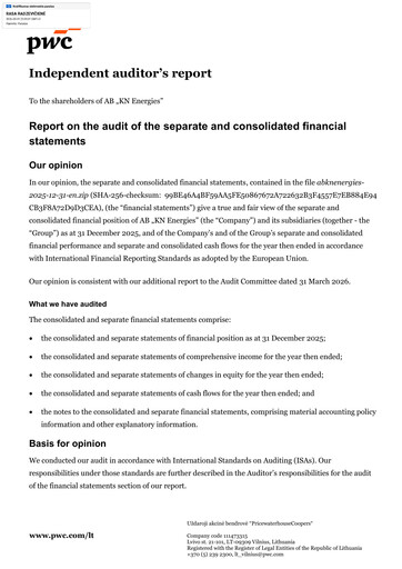 Thumbnail AB KN Energies Financial Statement 2025