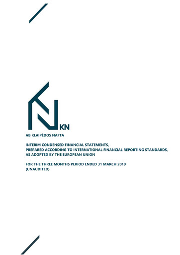 Miniature AB KN Energies Rapport trimestriel 2019-q1