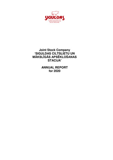 Thumbnail AS Siguldas Ciltslietu Un Maksligas Apseklosanas Stacija Annual Report 2020