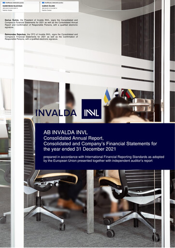 Miniature Invalda INVL, AB Rapport annuel 2021