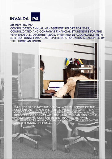 Miniature Invalda INVL, AB Rapport annuel 2025