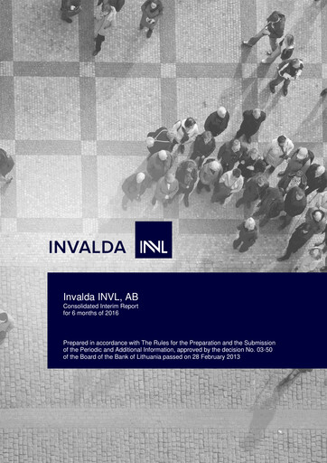 Miniature Invalda INVL, AB Rapport semestriel 2016-h1