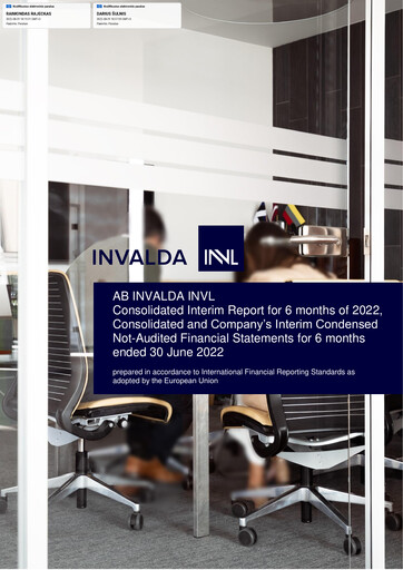 Miniature Invalda INVL, AB Rapport semestriel 2022-h1