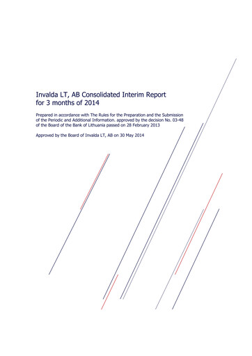 Thumbnail Invalda INVL, AB Quarterly Report 2014-q1