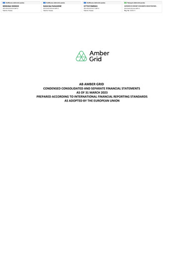 Thumbnail AB Amber Grid Quarterly Report 2023-q1
