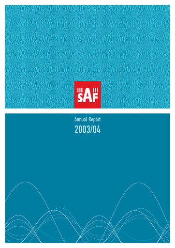 Thumbnail SAF Tehnika A/S Annual Report 2003-2004