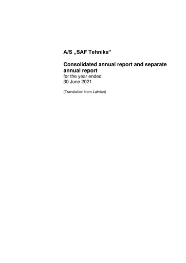 Thumbnail SAF Tehnika A/S Annual Report 2020-2021
