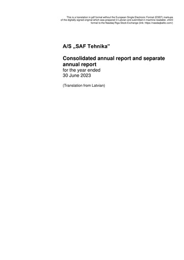 Thumbnail SAF Tehnika A/S Annual Report 2022-2023