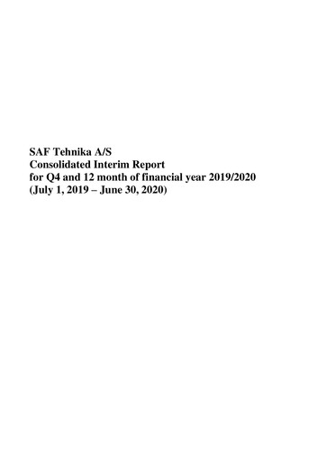 Thumbnail SAF Tehnika A/S Financial Report 2019-2020