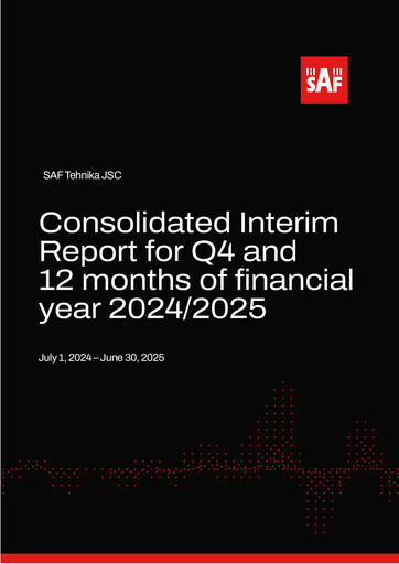 Thumbnail SAF Tehnika A/S Financial Report 2024-2025