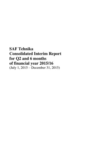 Thumbnail SAF Tehnika A/S Half-year Report 2015-2016-h1
