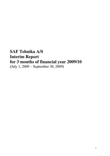 Thumbnail SAF Tehnika A/S Quarterly Report 2009-2010-q1
