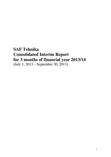 Thumbnail SAF Tehnika A/S Quarterly Report 2013-2014-q1