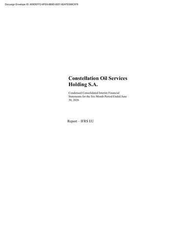 Thumbnail Constellation Oil Services Holding Half-year Report 2026-h1