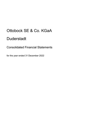 Thumbnail Ottobock Financial Statement 2022
