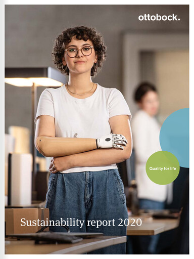 Vorschaubild Ottobock Nachhaltigkeitsbericht 2020