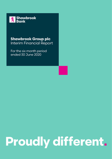Miniature Shawbrook Group PLC Rapport semestriel 2020-h1