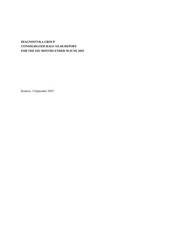Thumbnail Diagnostyka S.A. Half-year Report 2025-h1
