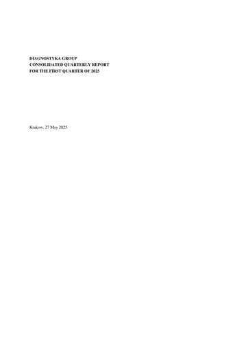 Thumbnail Diagnostyka S.A. Quarterly Report 2025-q1