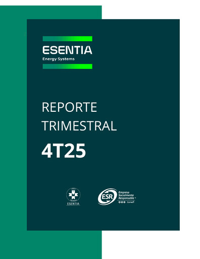 Miniature Esentia Energy Systems Rapport trimestriel 2025-q4