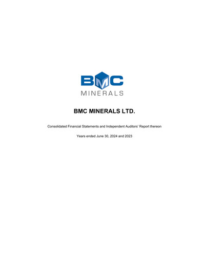 Thumbnail BMC Minerals Financial Statement 2024