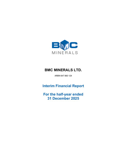 Thumbnail BMC Minerals Half-year Report 2025-h2