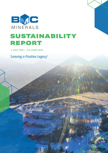 Vorschaubild BMC Minerals Nachhaltigkeitsbericht 2021-2023