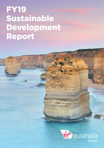 Thumbnail Virgin Australia Sustainability Report 2019
