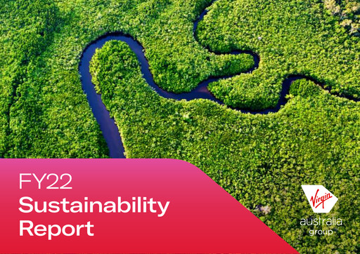 Thumbnail Virgin Australia Sustainability Report 2022