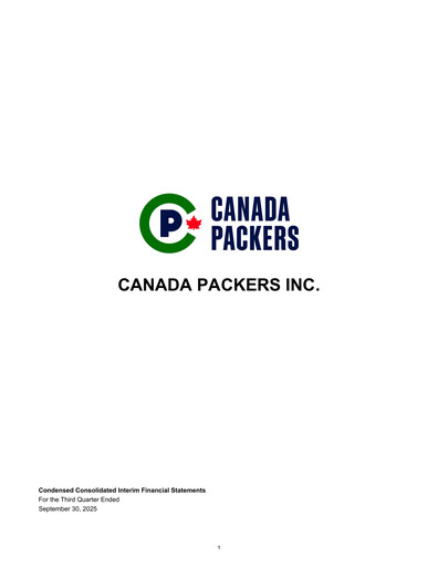 Vorschaubild Canada Packers Quartalsbericht 2025-q3