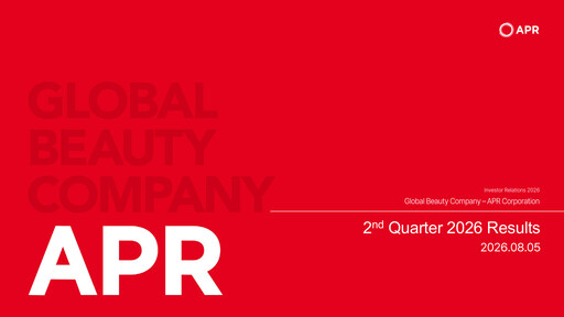Thumbnail APR Co., Ltd. Quarterly Report 2026-q2