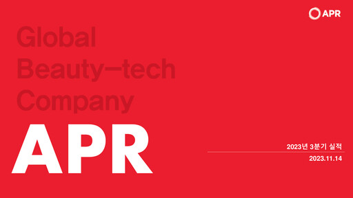 Thumbnail APR Co., Ltd. Quarterly Report 2023-q3