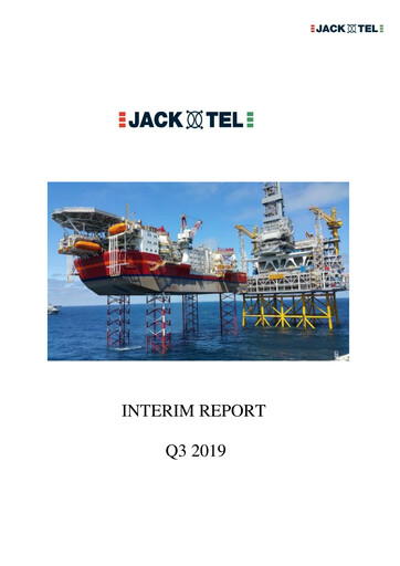 Miniature Jacktel AS Rapport trimestriel 2019-q3
