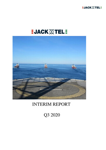 Miniature Jacktel AS Rapport trimestriel 2020-q3
