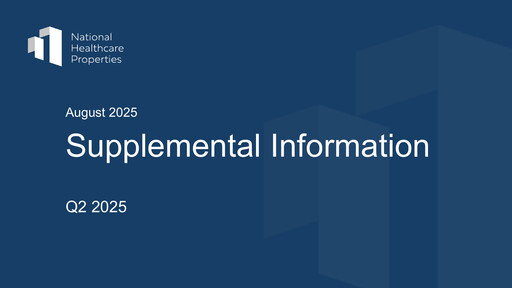 Thumbnail National Healthcare Properties Quarterly Report 2025-q2