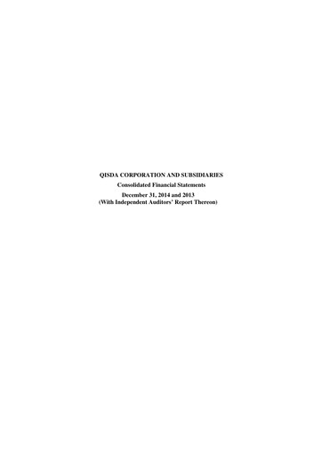 Thumbnail Qisda Corporation Financial Statement 2014