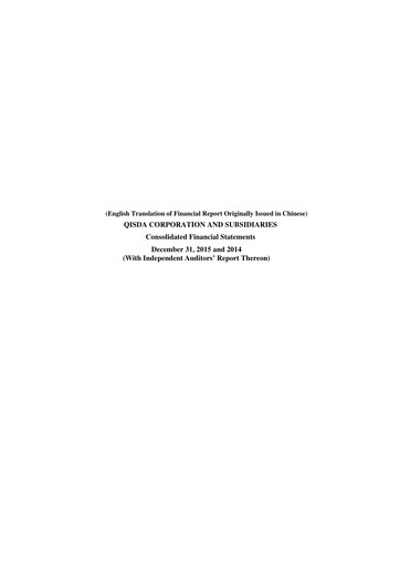 Thumbnail Qisda Corporation Financial Statement 2015
