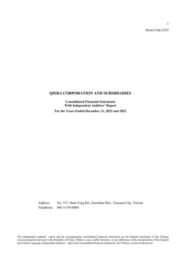 Thumbnail Qisda Corporation Financial Statement 2023