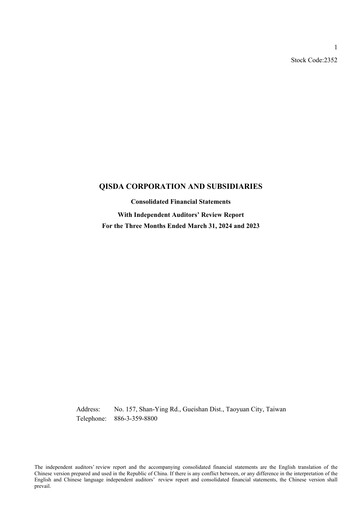 Thumbnail Qisda Corporation Quarterly Report 2024-q1