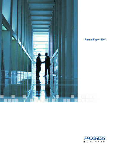 Thumbnail Progress Software
 Annual Report 2007
