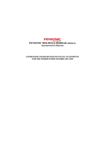 Thumbnail Pensonic Holdings Berhad Quarterly Report 2018-q3