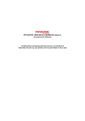 Thumbnail Pensonic Holdings Berhad Quarterly Report 2018-q4
