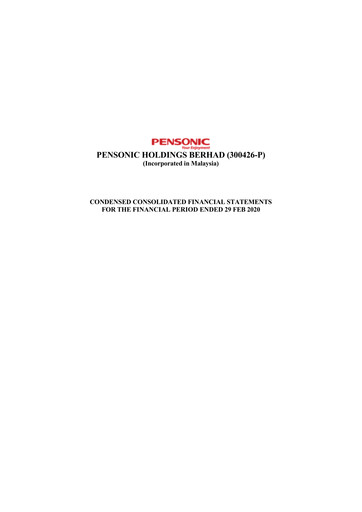 Thumbnail Pensonic Holdings Berhad Quarterly Report 2020-q3