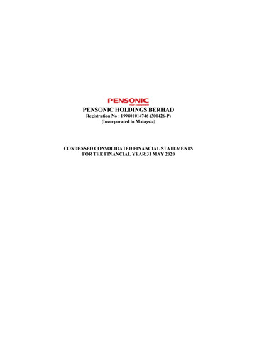 Thumbnail Pensonic Holdings Berhad Quarterly Report 2020-q4